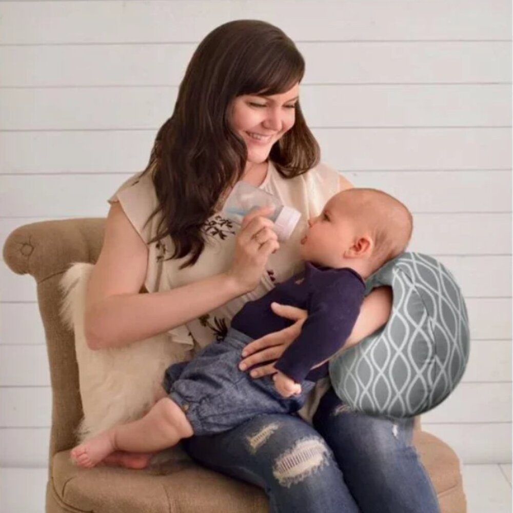 Gray Nursing Pillow for Kids